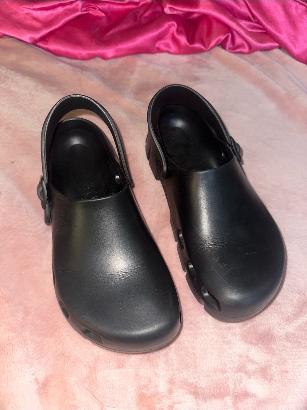 Birkenstock EVA Black Slip-On Clogs with Back Strap - Picture 2 of 5